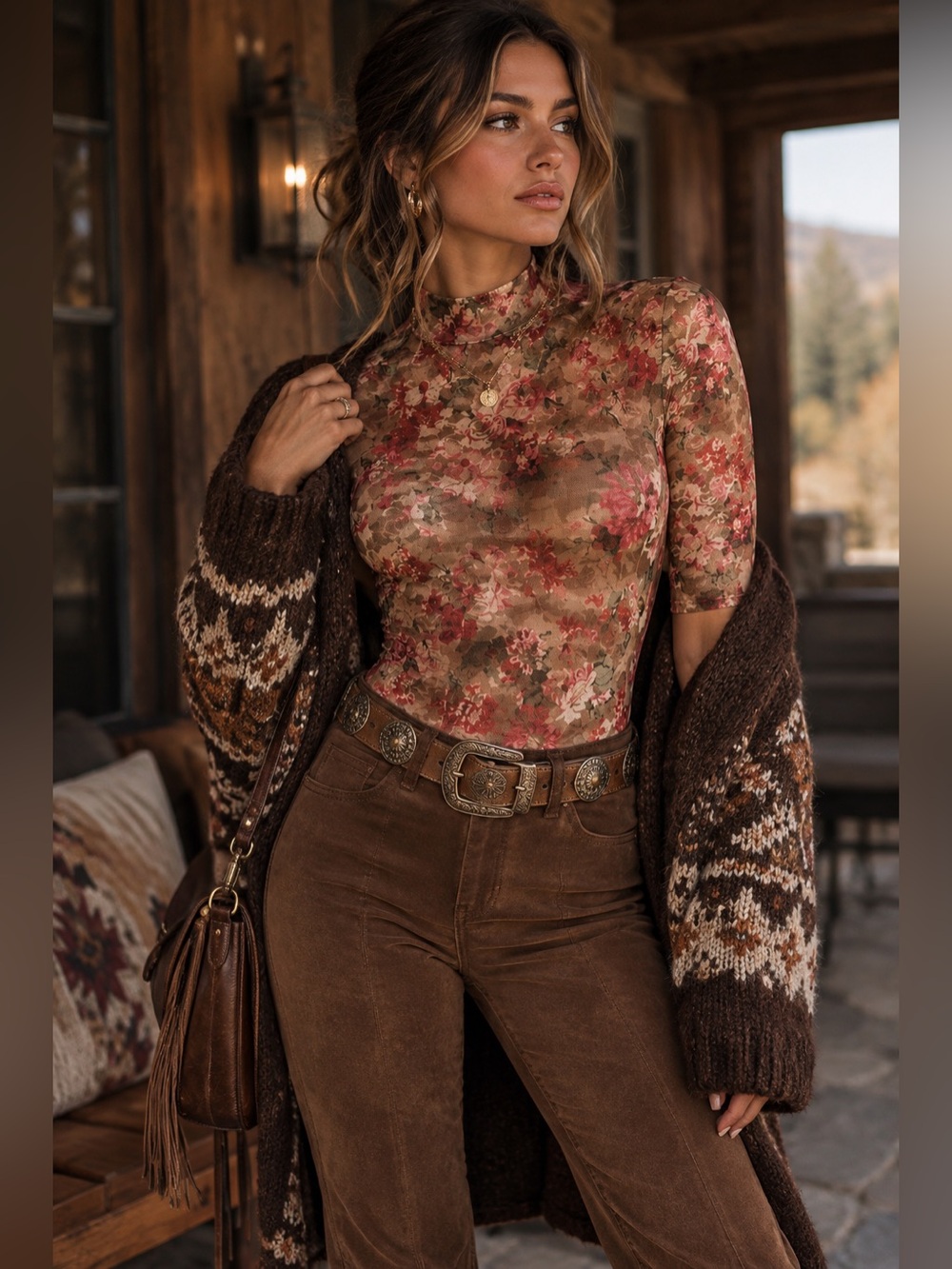 Sheer Floral Mesh Bodysuit Vintage Inspired Sexy Elegant Stretchy NWT Size Sm